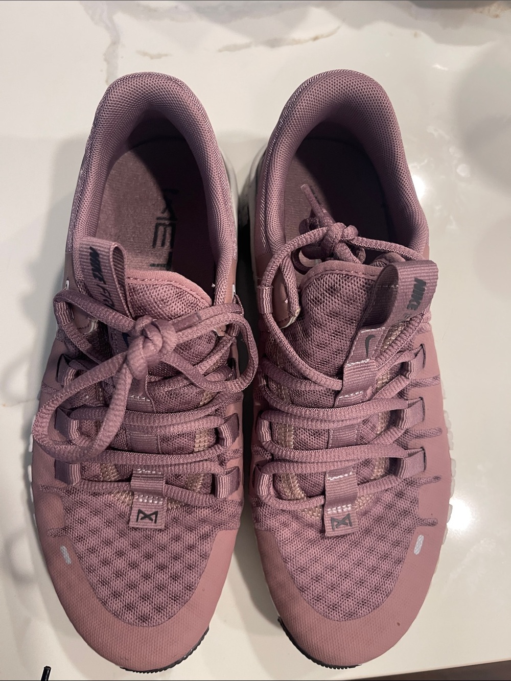 Nike Women's Metcon 5 Dusty Rose Lace-Up Athletic Sneakers
